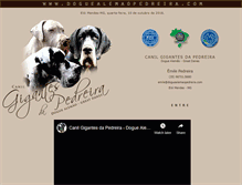 Tablet Screenshot of doguealemaopedreira.com